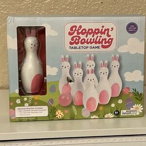 Hoppin' Bowling Tabletop Game - Pink and White Bunnies
